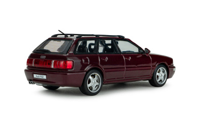 Audi RS2 Avant Kombi 1995 dunkelrot Modellauto 1:43 Solido