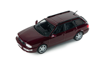 Audi RS2 Avant Kombi 1995 dunkelrot Modellauto 1:43 Solido