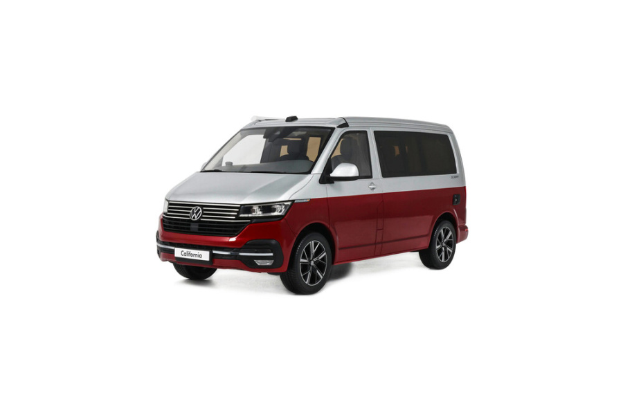 VW T6.1 Bus California Ocean 2021 rot silber Modellauto 1:18 Ottomobile
