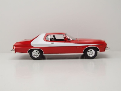 Ford Gran Torino 1975 rot weiß Modellauto 1:18 MCG