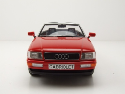 Audi Cabrio 1991 rot Modellauto 1:18 MCG