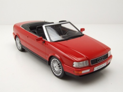 Audi Cabrio 1991 rot Modellauto 1:18 MCG