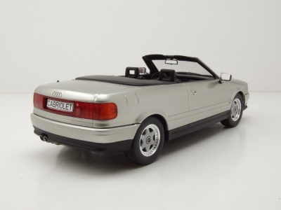 Audi Cabrio 1991 silber Modellauto 1:18 MCG