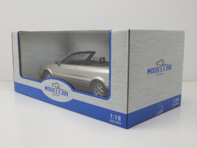 Audi Cabrio 1991 silber Modellauto 1:18 MCG