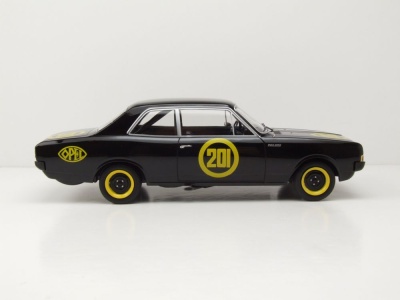 Opel Rekord C #201 Schwarze Witwe 1967 schwarz Modellauto 1:18 MCG