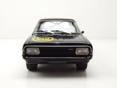 Opel Rekord C #201 Schwarze Witwe 1967 schwarz Modellauto 1:18 MCG