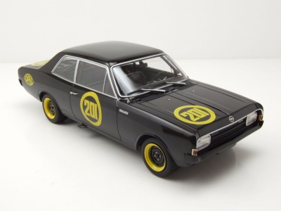 Opel Rekord C #201 Schwarze Witwe 1967 schwarz Modellauto 1:18 MCG