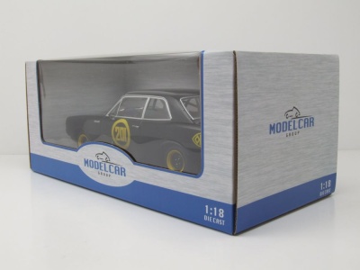 Opel Rekord C #201 Schwarze Witwe 1967 schwarz Modellauto 1:18 MCG