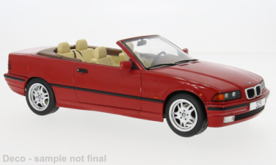 BMW 325i Cabrio E36 1996 rot Modellauto 1:18 MCG