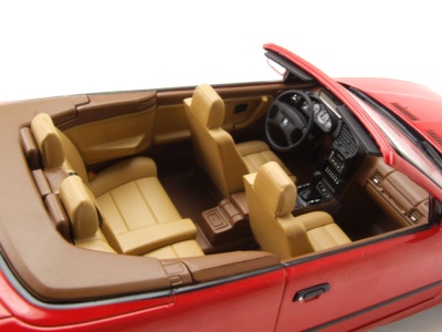 BMW 325i Cabrio E36 1996 rot Modellauto 1:18 MCG