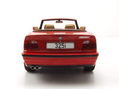 BMW 325i Cabrio E36 1996 rot Modellauto 1:18 MCG
