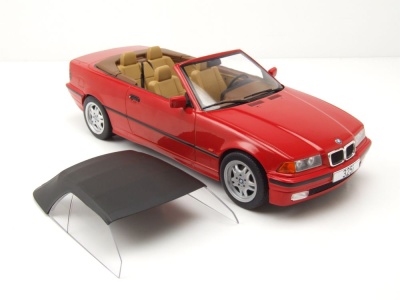 BMW 325i Cabrio E36 1996 rot Modellauto 1:18 MCG