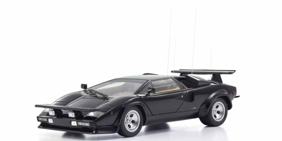 Lamborghini Countach LP400S schwarz Cannonball Run Modellauto 1:18 Kyosho