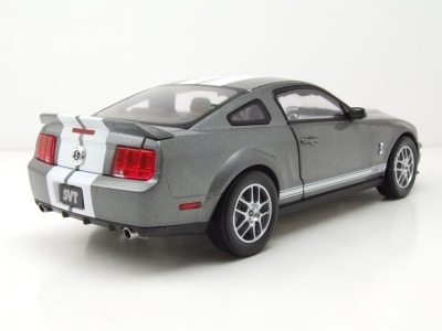 Ford Shelby GT500 2007 grau metallic weiß Modellauto 1:18 Acme