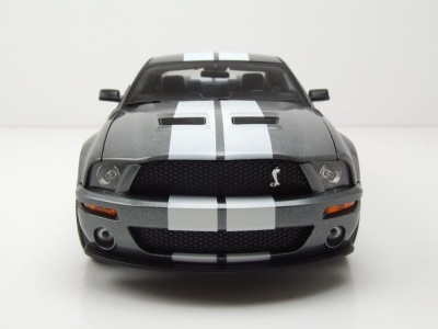 Ford Shelby GT500 2007 grau metallic weiß Modellauto 1:18 Acme