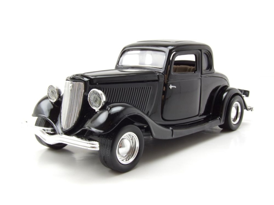 Ford Coupe Hardtop 1934 schwarz Modellauto 1:24 Motormax