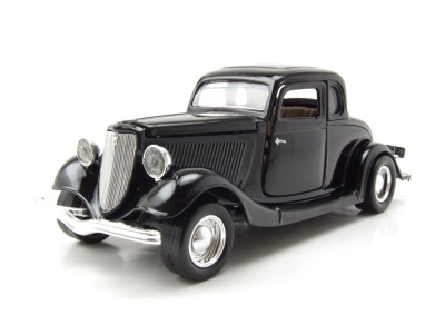 Ford Coupe Hardtop 1934 schwarz Modellauto 1:24 Motormax