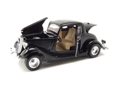 Ford Coupe Hardtop 1934 schwarz Modellauto 1:24 Motormax
