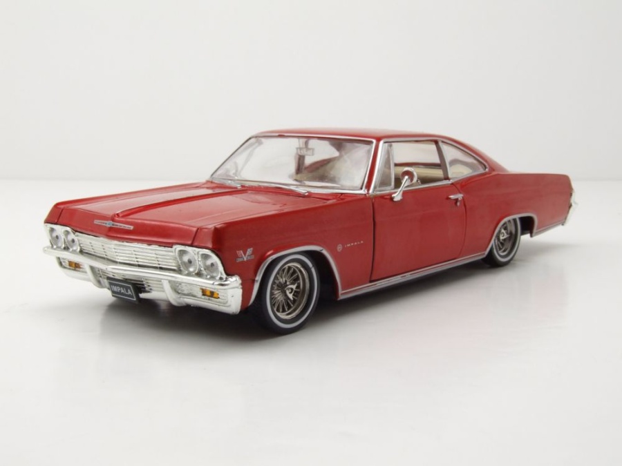 Chevrolet Impala SS 396 Lowrider 1965 rot Modellauto 1:24 Welly