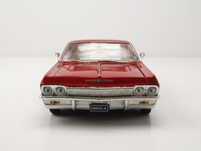 Chevrolet Impala SS 396 Lowrider 1965 rot Modellauto 1:24 Welly