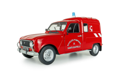 Renault 4LF4 R4 Feuerwehr 1976 rot Modellauto 1:18 Solido