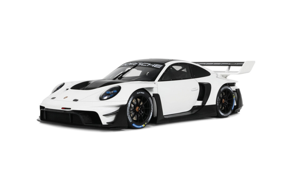 Porsche 911 (992.1) GT3 R Rennsport 2023 weiß Modellauto 1:18 GT Spirit