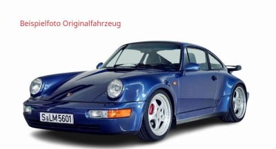 Porsche 911 (964) 3.6 Turbo 1993 blau Modellauto 1:12 GT...