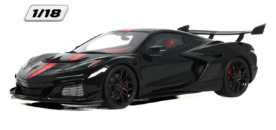 Chevrolet Corvette ZR1X 2025 schwarz Modellauto 1:18 GT...