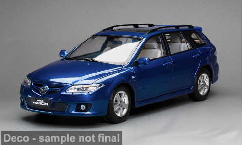 Mazda 6 Kombi blau metallic Modellauto 1:18 Sun Star