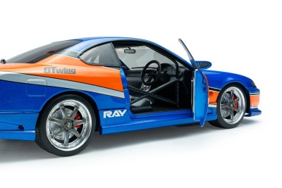 Nissan Silvia S15 Spec-S 2006 blau Fast & Furious Tokio Drift Mona Lisa Modellauto 1:18 Solido