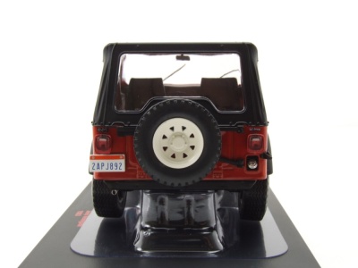 Jeep Renegade 1983 rot Modellauto 1:24 mit Vitrine ixo models