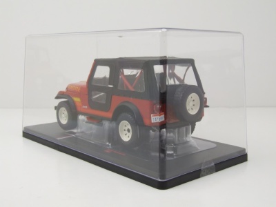 Jeep Renegade 1983 rot Modellauto 1:24 mit Vitrine ixo models