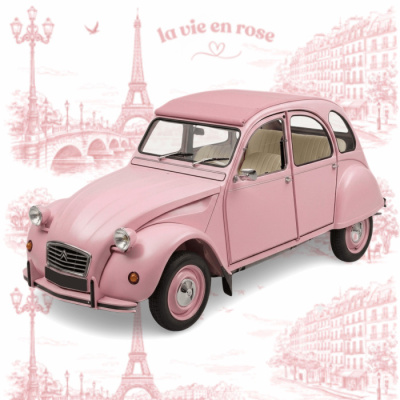 Citroen 2CV Ente Paris Mon Amour 1986 rosa Modellauto...
