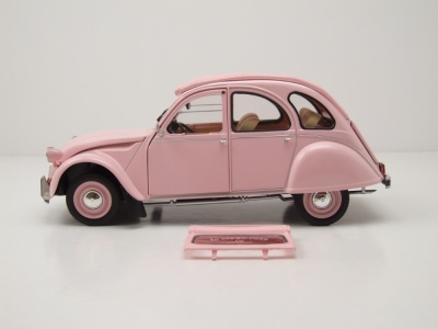 Citroen 2CV Ente Paris Mon Amour 1986 rosa Modellauto 1:18 Norev