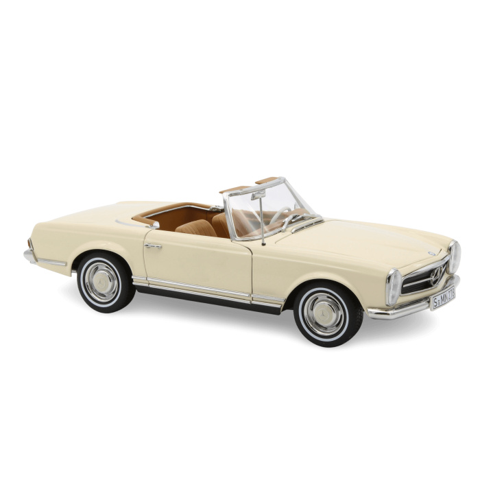 Mercedes 230 SL Pagode W113 1963 hell elfenbein Modellauto 1:18 Norev
