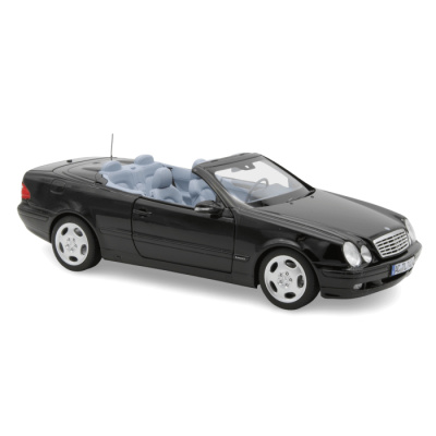 Mercedes CLK Cabrio 2000 schwarz Modellauto 1:18 Norev