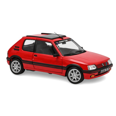Peugeot 205 GTi 1.9 1991 rot mit PTS Deko Modellauto 1:18...