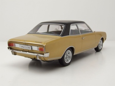 Opel Commodore A 1967 beige metallic schwarz Modellauto 1:18 MCG