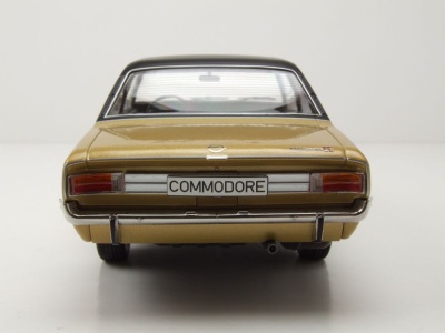Opel Commodore A 1967 beige metallic schwarz Modellauto 1:18 MCG