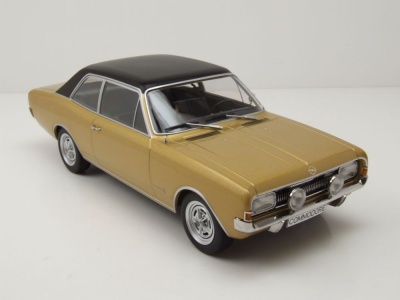Opel Commodore A 1967 beige metallic schwarz Modellauto 1:18 MCG