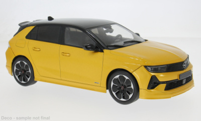 Opel Astra L 2023 gelb metallic Modellauto 1:18 MCG