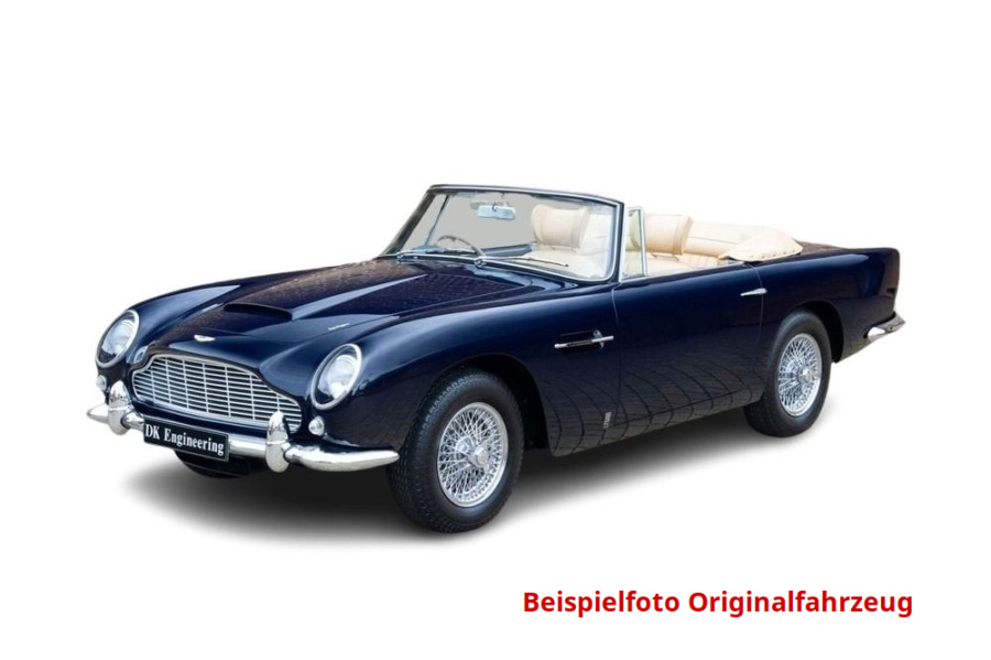 Aston Martin DB5 Volante Cabrio 1965 dunkelblau Modellauto 1:12 GT Spirit