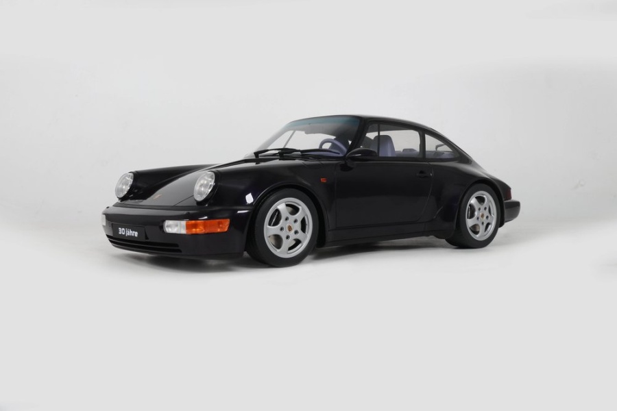 Porsche 911 (964) 30 Jahre 1993 lila metallic Modellauto 1:12 GT Spirit