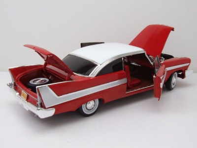 Plymouth Fury 1958 rot weiß Christine Modellauto 1:18 Auto World