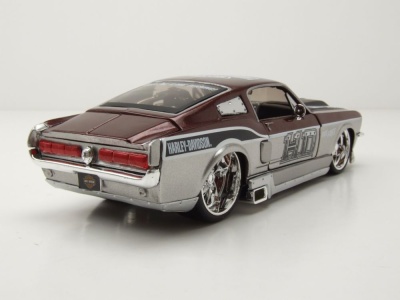 Ford Mustang GT 1967 silber kupfer Harley Davidson...