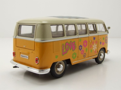 VW Classical Bus T1 1963 gelb weiß Love Modellauto...