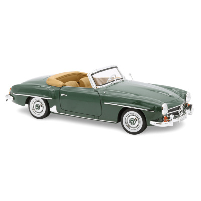 Mercedes 190 SL Cabrio 1957 moos grün Modellauto...