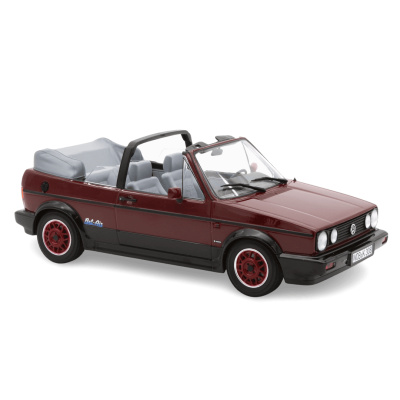 VW Golf 1 Cabrio Bel Air 1992 rubin rot Modellauto 1:18...