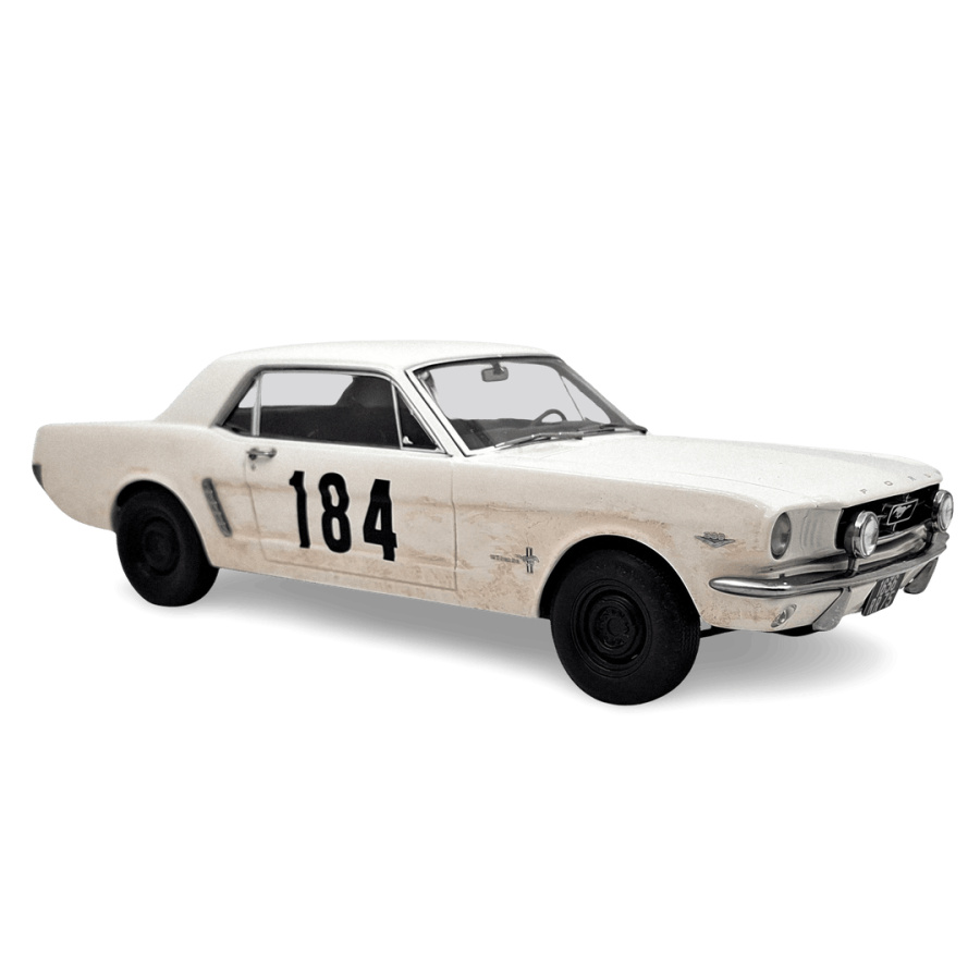 Ford Mustang Coupe #184 1965 weiß Ein Mann und eine Frau Modellauto 1:18 Norev