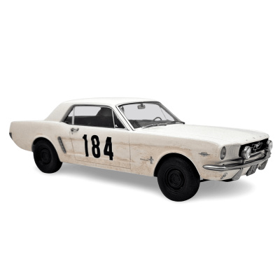 Ford Mustang Coupe #184 1965 weiß Ein Mann und eine...